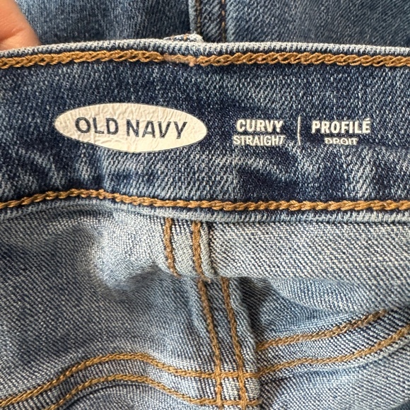Old Navy Denim Women's 18 Short Curvy Straight Blue Jeans Summer Festival Casual - Picture 6 of 12